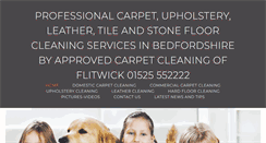 Desktop Screenshot of carpetcleaningbedfordshire.co.uk